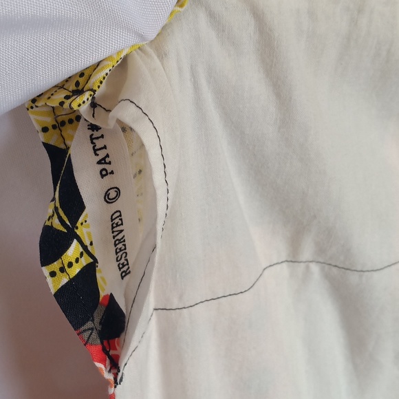 Handmade Patchwork Inspired Curtains - Country Bohemian Print - 53" x 40" - Picture 5 of 6